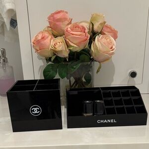 CHANEL Black Makeup Organizer Set